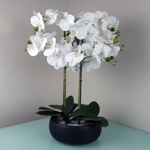 Artificial White Orchid – 60cm