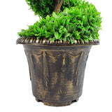 120cm Green Large Leaf Spiral Tree with Decorative Planter