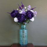 80cm Purple Chrysanthemum Arrangement with Vase