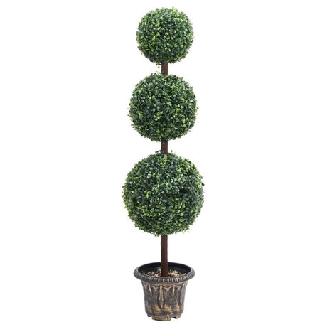 Artificial Boxwood Plant with Pot – Ball Shaped