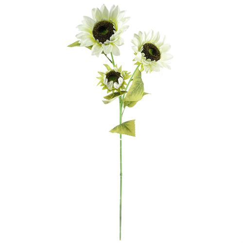 100cm White Artificial Sunflower Arrangement