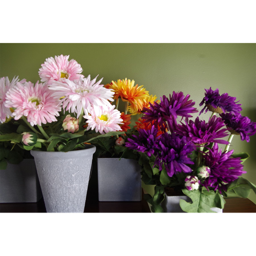 Artificial Potted Daisy Flowering Plant – Yellow