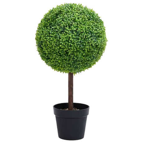 Artificial Boxwood Plant with Pot – Ball Shaped