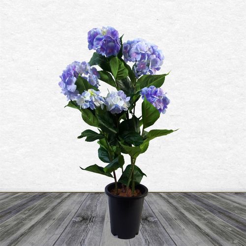 Artificial Hydrangea Flowering Plant – Blue