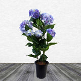 Artificial Hydrangea Flowering Plant – Blue