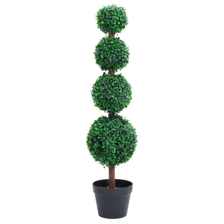 Artificial Boxwood Plant with Pot – Ball Shaped
