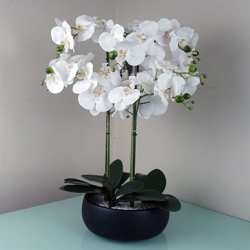 Artificial White Orchid – 60cm