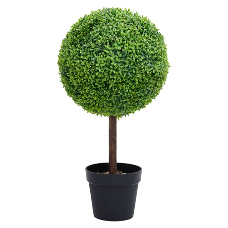 Artificial Boxwood Plant with Pot – Ball Shaped