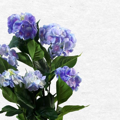 Artificial Hydrangea Flowering Plant – Blue