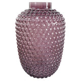 80cm Amethyst Vase with Artificial Orchids and Foliage