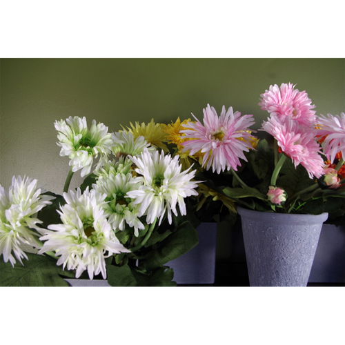 Artificial Potted Daisy Flowering Plant – Yellow